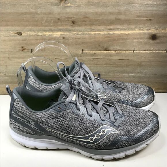 Saucony Women's Liteform Feel Running Shoe Grey/Silver - Picture 1 of 7